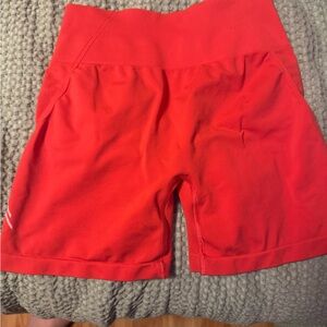Oner Active Red High-Waisted Shorts